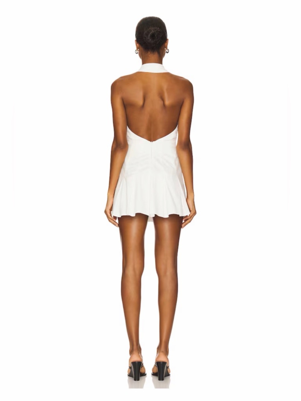 Stone Cold Fox Revolve White Heather Halter mini romper dress XS - Picture 3 of 10